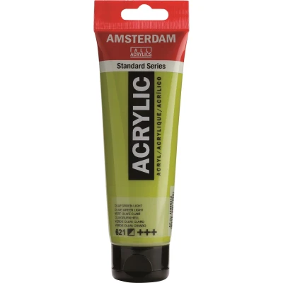 Afbeelding van Amsterdam Standard Series Acrylverf Tube 120 ml Olijfgroen Licht 621