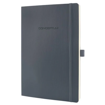 Afbeelding van Sigel notitieboek Conceptum Pure A4 softcover donkergrijs 194 pagina&#039;s 80 grams lijn SI CO319