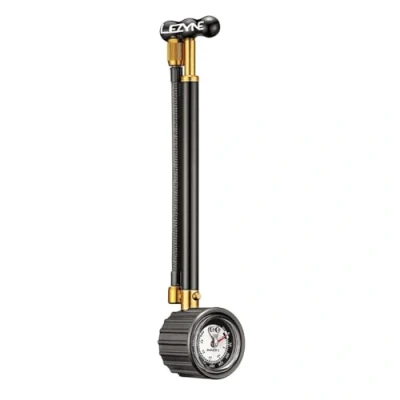 Afbeelding van Lezyne Shock Drive Y11 Hogedruk pomp Fietspomp Analoge drukmeter Tot 27.5 bar Schrader ventielen Aluminium Zwart
