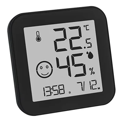Afbeelding van TFA Dostmann BLACK &amp; WHITE Thermo en hygrometer Zwart