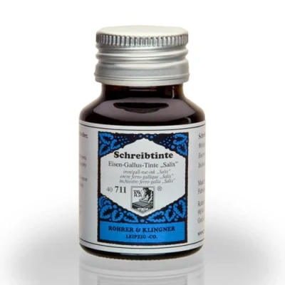 Afbeelding van Rohrer &amp; Klingner Salix inkt, gallus van ijzer, glazen fles 50 ml