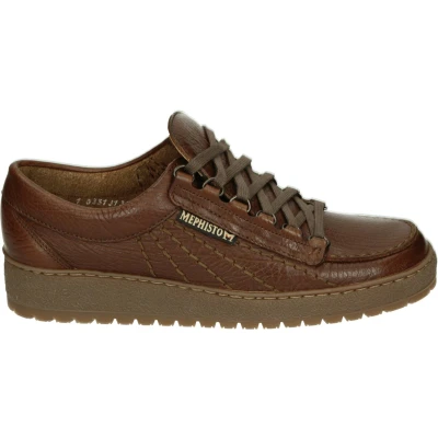 Afbeelding van Mephisto RAINBOW MAMOUTH Heren sneakersHeren veterschoenVrije tijdsschoenen Kleur: Cognac Maat: 44