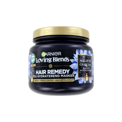 Afbeelding van 1+1 gratis: Garnier Loving Blends Magnetic Charcoal Haarmasker 340 ml