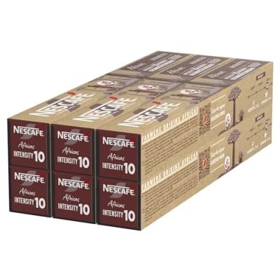 Afbeelding van Nescafé Farmers Origin Africas Ristretto 6 x 10 koffiecapsules, goedgekeurd voor Nespresso machines