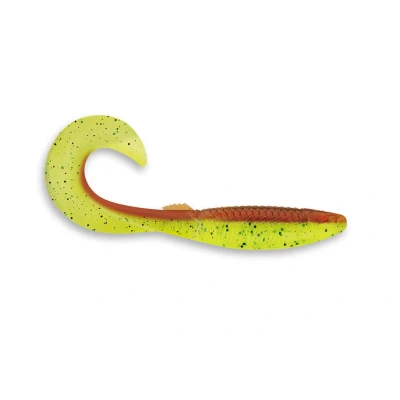 Afbeelding van Rapala Crushcity Curl 5 Shad Motor Oil Chartreuse 14.7cm (15.1g)
