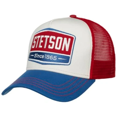 Afbeelding van STETSON Highway Trucker Pet Small Kinderen/Heren Snapback Baseball Mesh met klep Lente Zomer, blauw rood