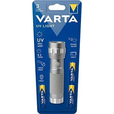 Image de Vart LED Taschenl. UV Light 385 400nm INKL. 3X Batterie Alkaline AAA, Ret. BL.