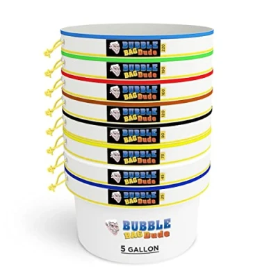 Afbeelding van BUBBLEBAGDUDE All Mesh luchtbellenblaaszak met drukzeef en opbergtas, 8 stuks
