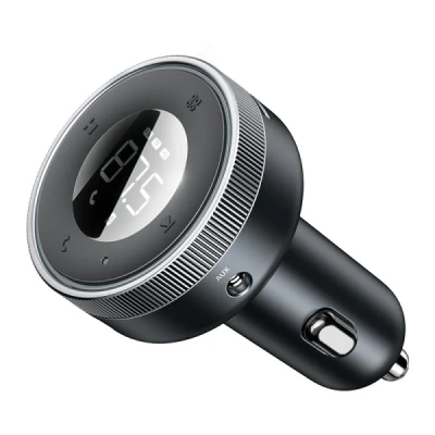 Afbeelding van Baseus FM Transmitter Draadloze Bluetooth 5.0 AUX &amp; USB Snellader Handsfree Carkit