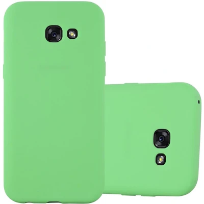 Afbeelding van Cadorabo Hoesje geschikt voor Samsung Galaxy A7 2017 in CANDY PASTEL GROEN Beschermhoes gemaakt van flexibel TPU silicone Case Cover