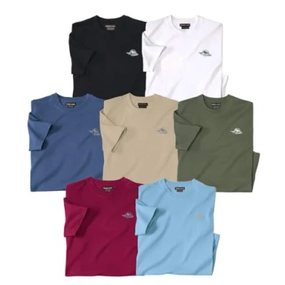 Afbeelding van ATLAS FOR MEN Set van 7 T shirts Expédition Heren Verkrijgbaar in grote maten L