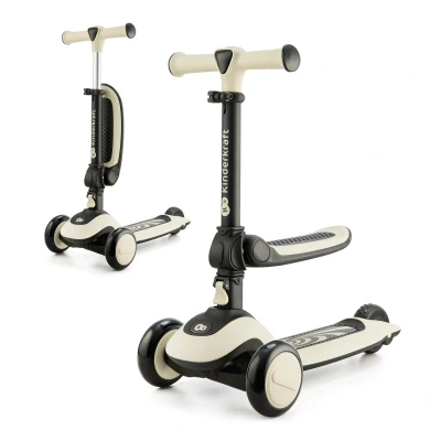 Afbeelding van Kinderkraft HALLEY Kinderstep Loopfiets PU led wielen Wit