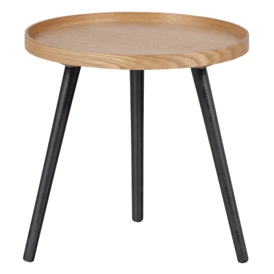 Afbeelding van Bijzettafel Mesa Hout M Naturel 45xø45