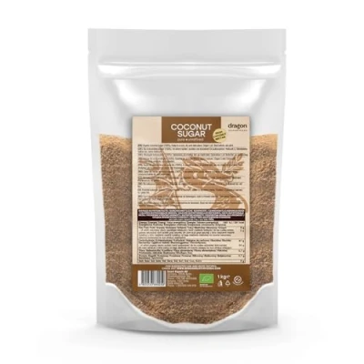 Image de Dragon Superfoods Sucre de fleur coco 100% bio, non raffiné, végétalien et sans gluten, 1 kg