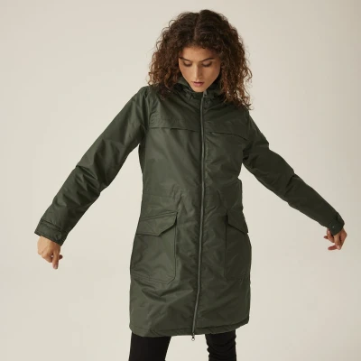 Afbeelding van Regatta Romine II Dark Khaki Black Winterjas Dames