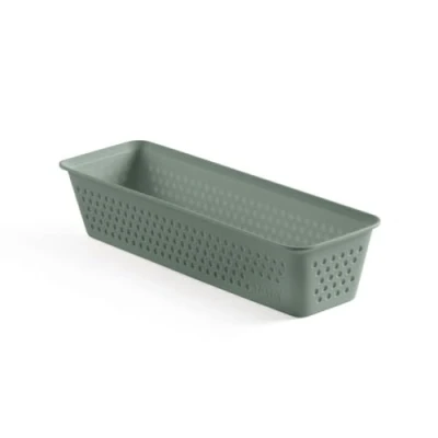 Afbeelding van TATAY Slim Bohol organizer, polypropyleen, BPA vrij, 100% gerecycled kunststof, groen, afmetingen: 8,5 x 26 5,5 cm.