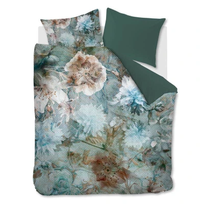 Afbeelding van Kardol Erode Dekbedovertrek Extra breed 260x200/220 cm Blauw Groen