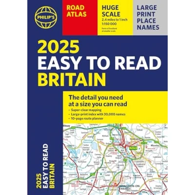 Afbeelding van Philip&#039;s Road Atlases 2025 Easy to Read Atlas of Britain