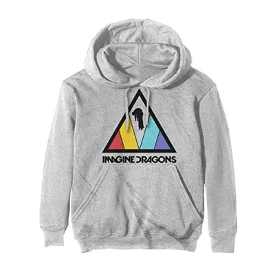 Afbeelding van Imagine Dragons Triangle Logo Hoodie/trui L Grijs
