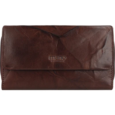 Afbeelding van mano Aurona Portemonnee, Dames, Maat: One Size, Dunkelbraun