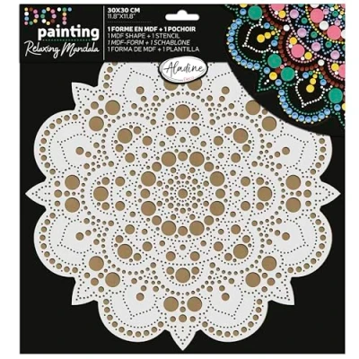 Afbeelding van Aladine Duo Dot Painting Set Mandala 30 cm nr. 1