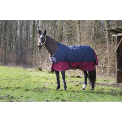 Afbeelding van EQUITHÈME Rug Tyrex Aisance 1200D 150g Blauw/Zwart 145/190