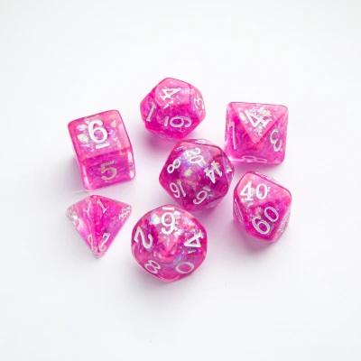 Afbeelding van Gamegenic Candy like Series RPG Dice Set: Raspberry (7 stuks)