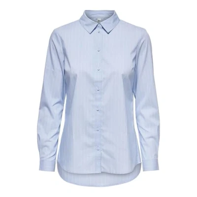 Image de JdY Jdymio L/S WVN Noos Chemise pour femme, Bleu (rayures bleues cachemire : Cloud Dancer), 44
