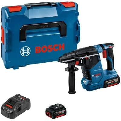 Image de BOSCH GBH 18V 24 C marteau combiné sans fil SDS Plus en L Boxx 136 (2x 5.0Ah batterie + chargeur) 0611923003