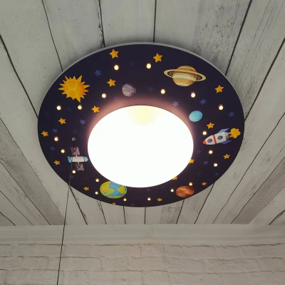 Afbeelding van Plafondlamp Weltall met LED sterrenhemel