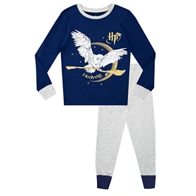 Afbeelding van HARRY POTTER Pyjamaset Hedwig Meisje Past goed, Blauw