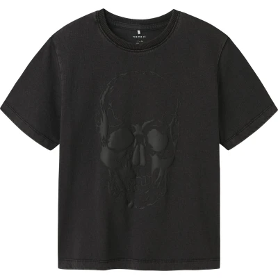Afbeelding van NAME IT NKMLAYTON SS NREG TOP Jongens T shirts zwart maat 122/128
