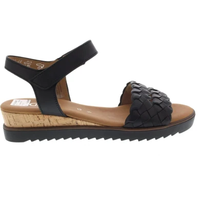 Afbeelding van Gabor Sandalen met sleehak, Dames, Maat: 42, Schwarz Schoenen