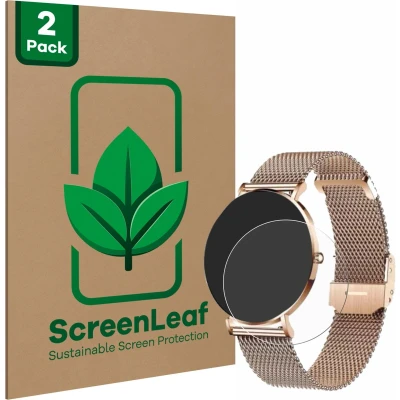 Afbeelding van ScreenLeaf Screenprotector voor Xcoast X Watch Siona 2 Duurzame schermbescherming Folie Beschermfolie transparant (2 Stuks)