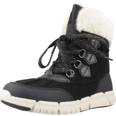 Afbeelding van Geox Bottes de neige J Flexyper B AB pour fille, Lait noir, 1 UK