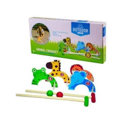 Afbeelding van Outdoor Play Dieren Croquet Set