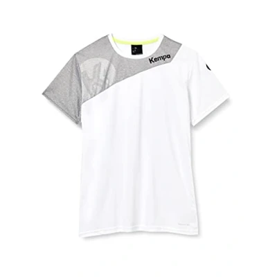 Afbeelding van Kempa Core 2.0 Shirt Dames Wit Donker Grijs Melange Maat XS