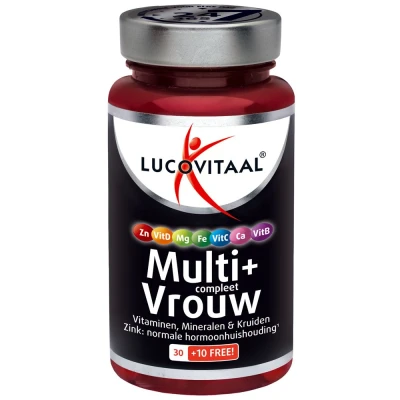 Afbeelding van Stapel tot 60% korting Lucovitaal Multi+ compleet Vrouw (40 tabletten)