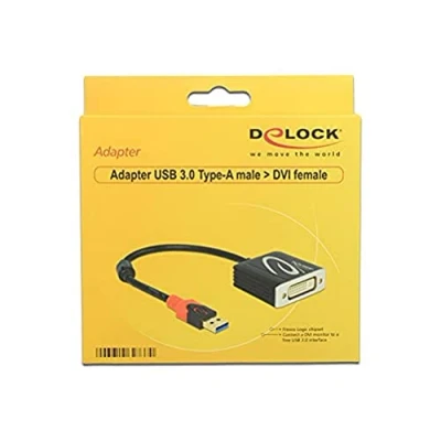 Afbeelding van USB 3.0 adapter naar DVI 0.2 m Delock
