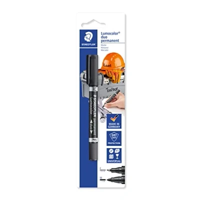 Afbeelding van Staedtler Lumocolor 348 9 BK 1 permanente marker, zwart, waterbestendig: ja