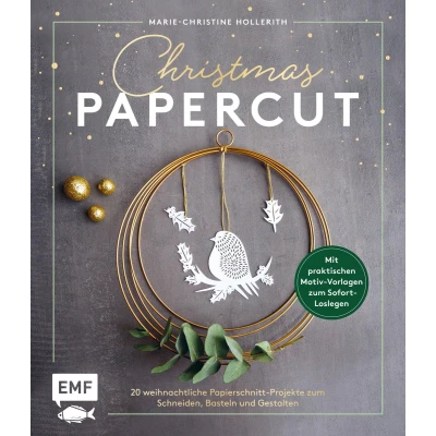 Afbeelding van Christmas Papercut Weihnachtliche Papierschnitt Projekte zum schneiden, basteln und gestalten