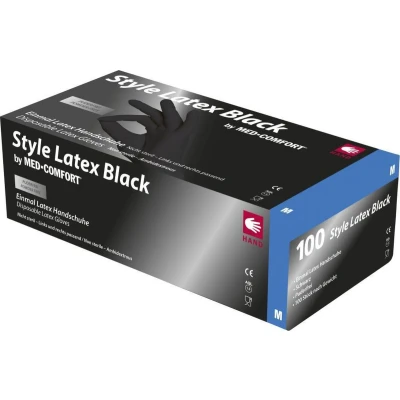 Afbeelding van Black Ninja Latex Wegwerphandschoenen 100 stuks Maat M