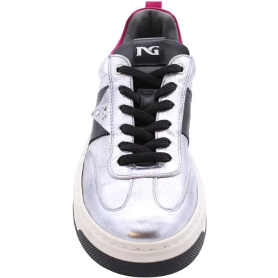 Afbeelding van Nero Giardini Dames zilver sneakers maat 38