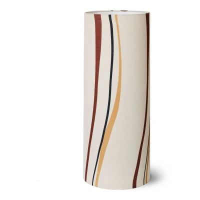 Afbeelding van HKliving Cylinder Swirl Lampenkap Ø33 Cm Bruin
