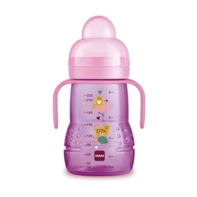 Afbeelding van Mam Trainer mok 4 maanden roze 220 ml