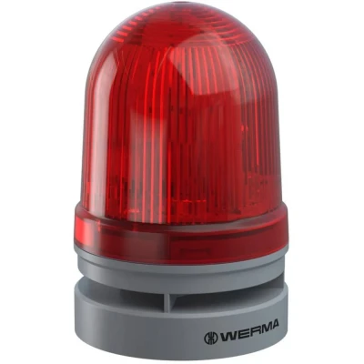Afbeelding van Werma Signaltechnik Signaallamp Midi TwinLIGHT Combi 12/24VAC/DC RD 461.110.70 Rood 12 V/DC 110 dB