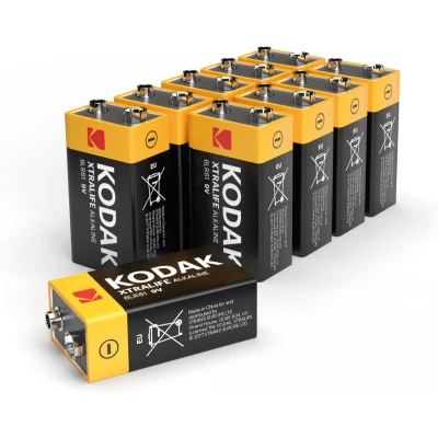 Afbeelding van Kodak XTRALIFE Alkaline 9V batterij 10 pack
