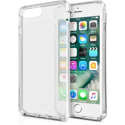 Afbeelding van ITSkins SpectrumClear Doorzichtig Telefoonhoesje geschikt voor Apple iPhone 6 Plus/6S Plus/7 Plus/8 Plus Hoesje Flexibel TPU Backcover Shockproof Transparant