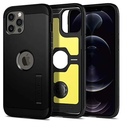 Afbeelding van Spigen Tough Armor Air Cushion Technology hoesje voor iPhone 12 Pro Max zwart