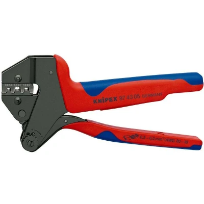 Image de KNIPEX 97 43 05 système de sertissage pince pour matrices interchangeables avec poignées multi composants bruni 20